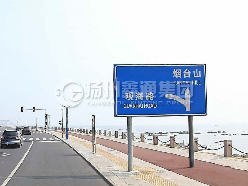 BZG-015，交通標志桿，雙柱標志桿